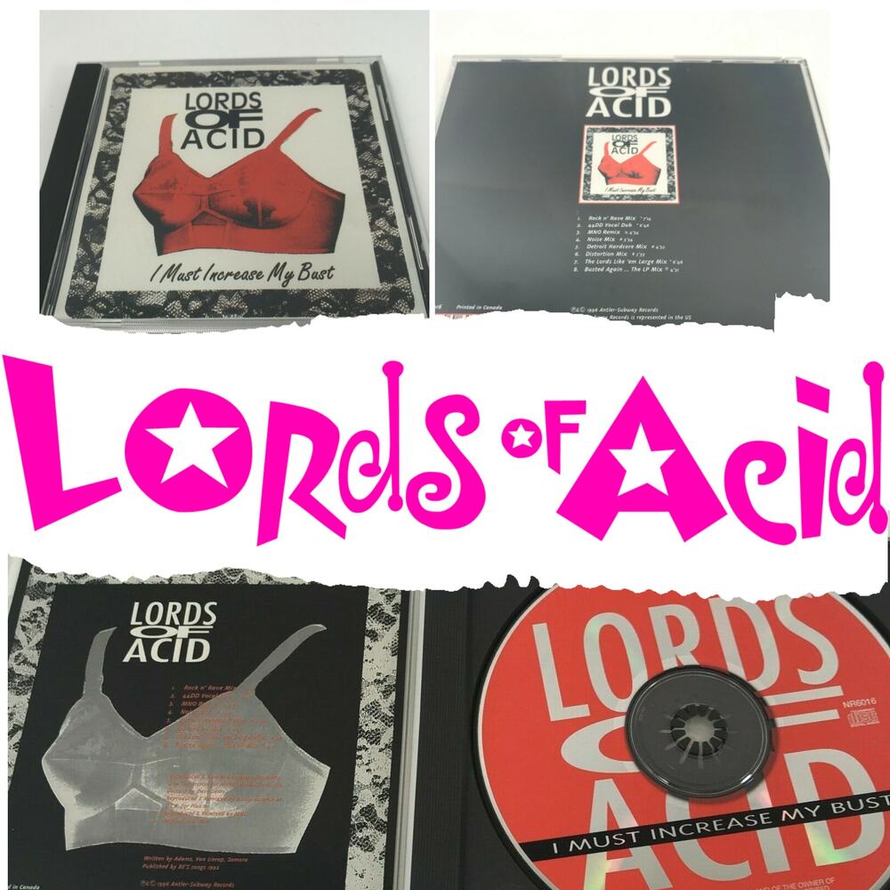 Rare Lords of Acid 'I Must Increase My Bust' 1996 Audio CD, Used, Excellent